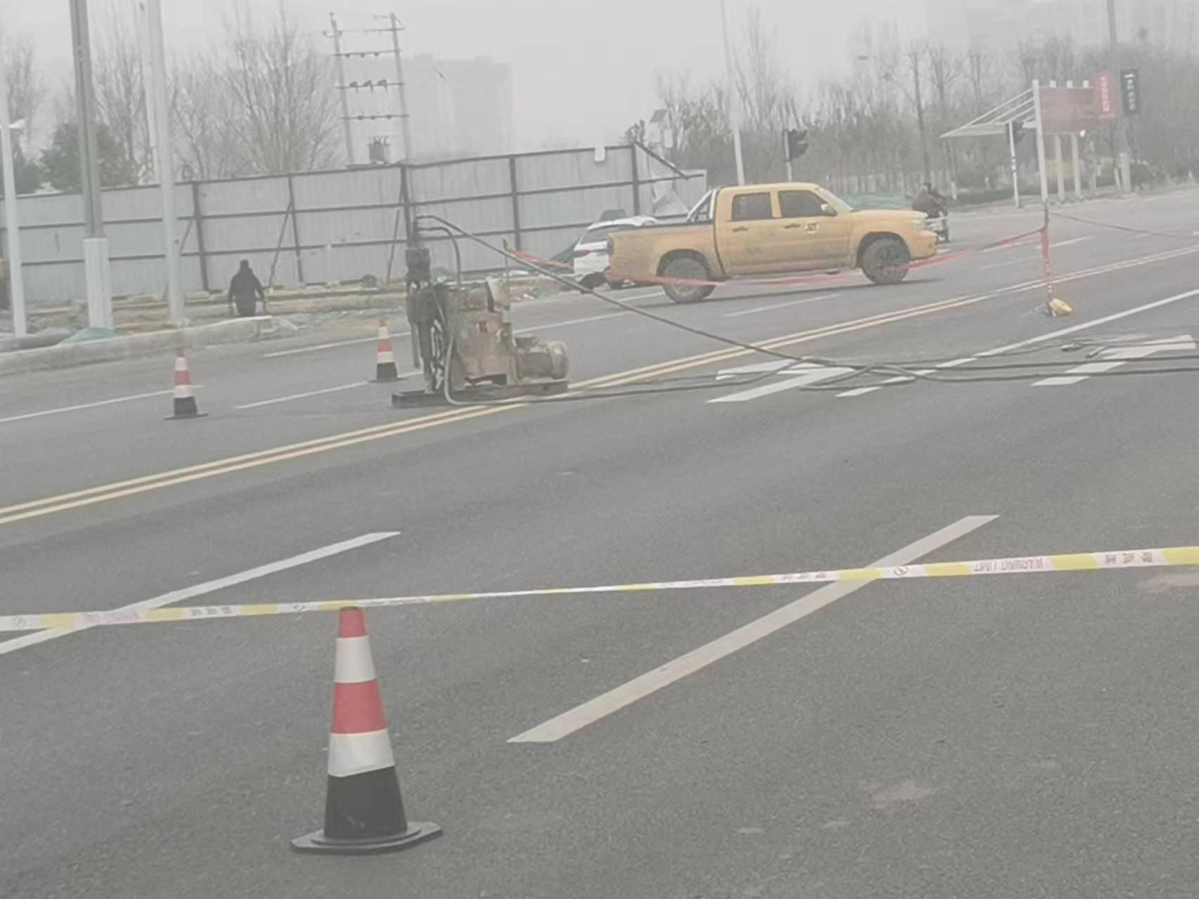 沙湖原种场公路路基沉陷注浆
